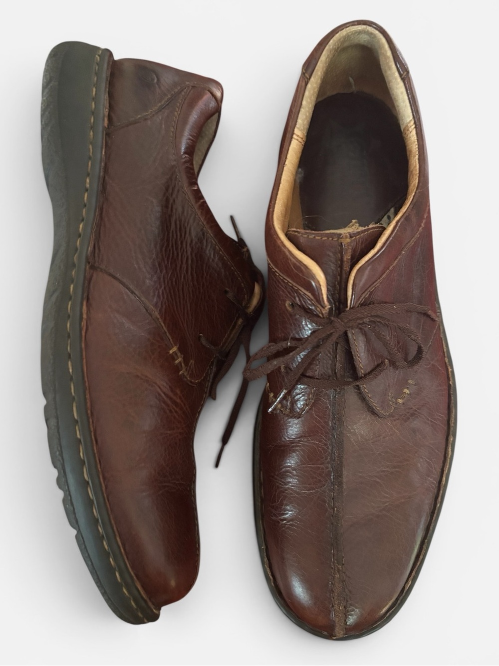 Born Ridgeway Cinnamon Brown Leather Oxford Shoes Size 11